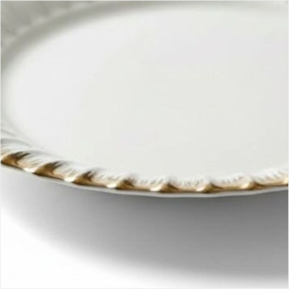 REKABET GBS 001 LINE GOLD YUVARLAK SUNUM TABAK 33 CM