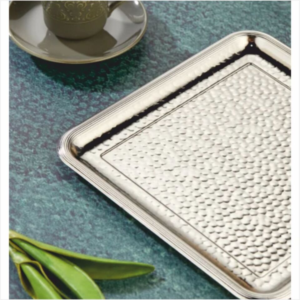 Cooker Ckr3340  Kare Sunum Tepsisi Gümüş