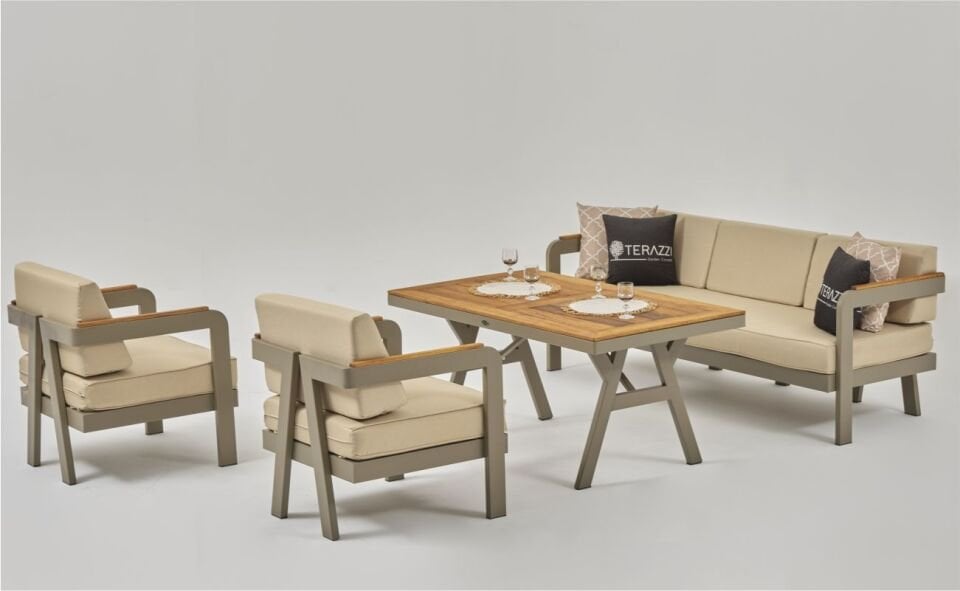 Atlantis 3+1+1 Ireco Sehpalı Oturma Grubu Capy