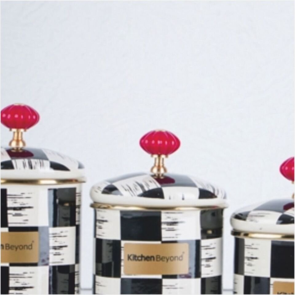 Acar Xap-21-0516/6 Qualıta-Kıng Emaye 3 Lü Baharat Takımı.Dama Dekor