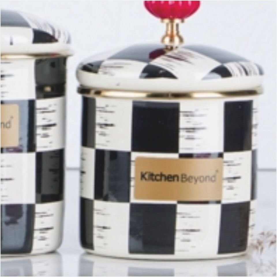 Acar Xap-21-0516/6 Qualıta-Kıng Emaye 3 Lü Baharat Takımı.Dama Dekor