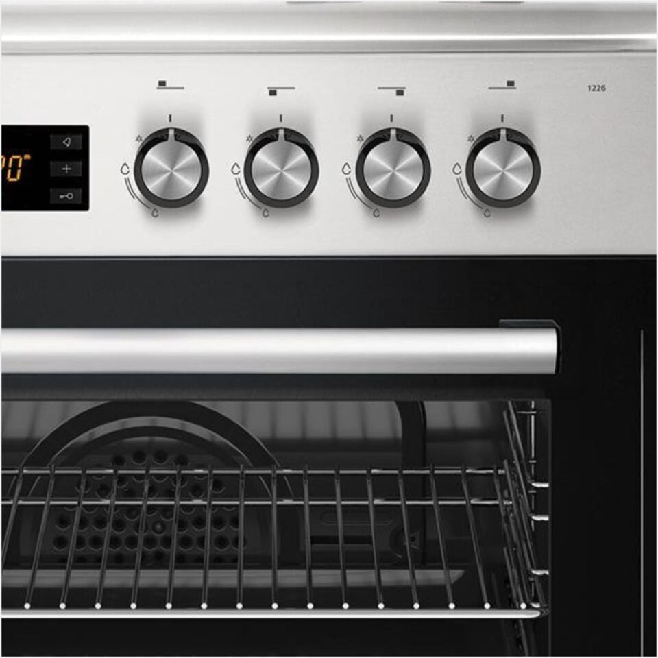 Simfer 1226 4G Multı Fonk. Inox Cam Tabla Fırın (Dıgıtal Saat+Tel Raf) Tam Boy Fırın