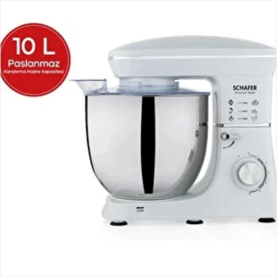 Schafer Prochef Maxi Stand Mikser 10 L-Beyaz