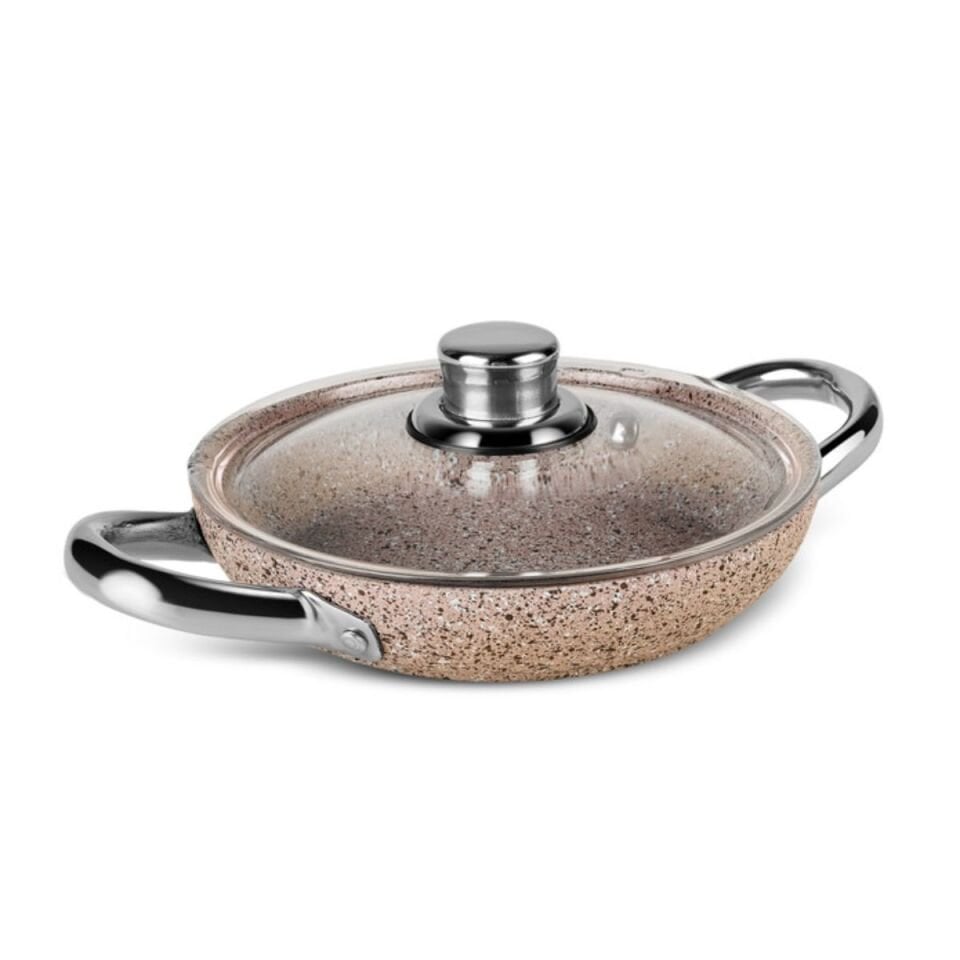 Karaca Biogranit Nare 6 Parça Sahan Seti Wood Kahverengi