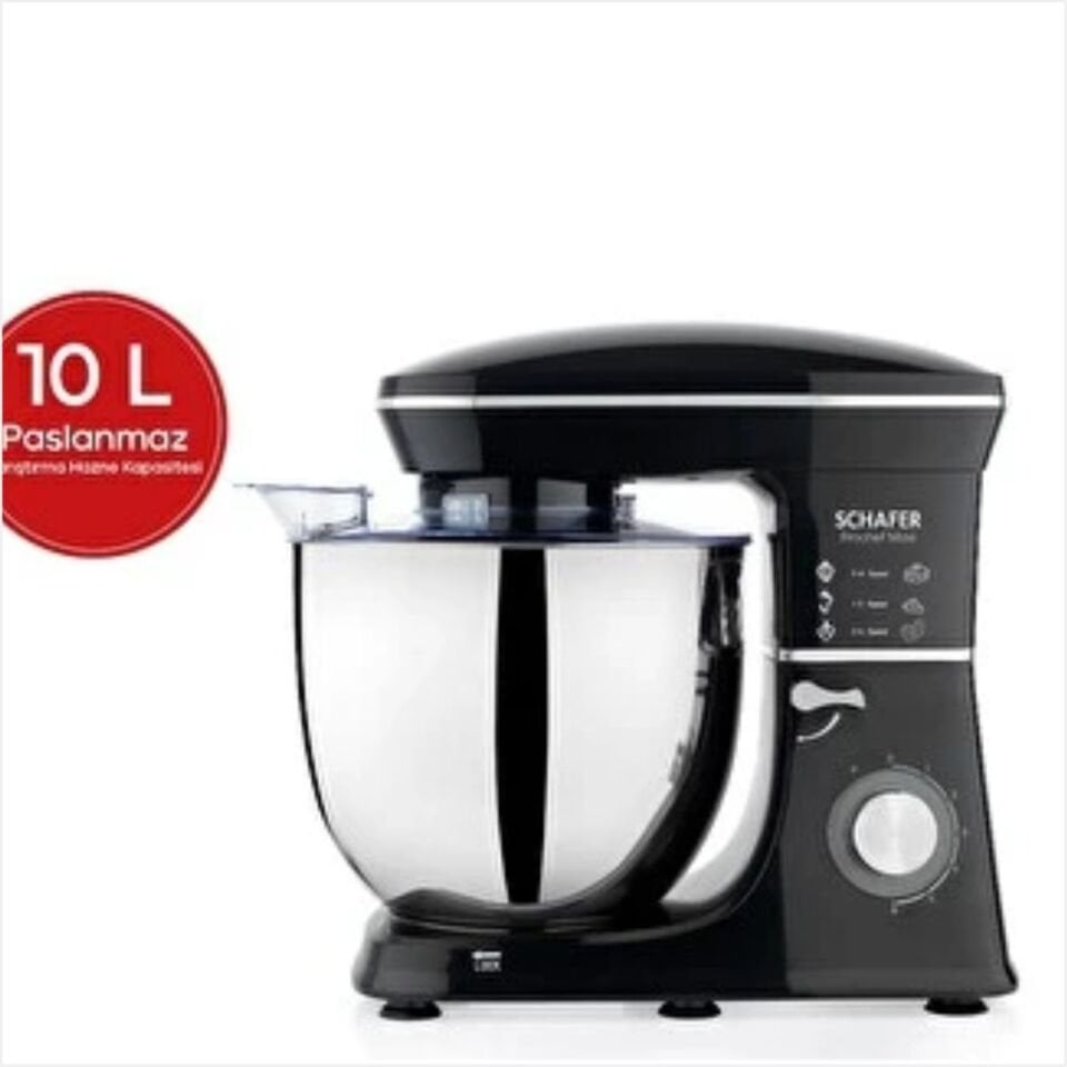 Schafer Prochef Maxi Stand Mikser 10 L-Siyah