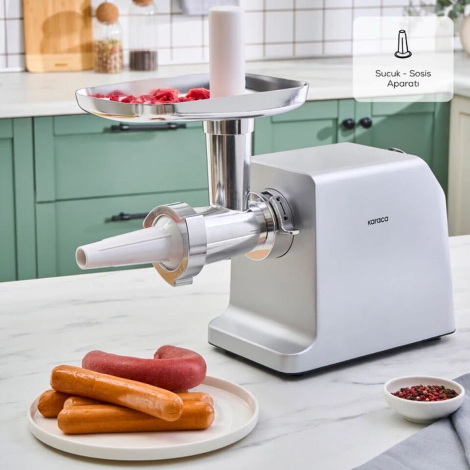 Karaca Sucuk Sosis Ve İçli Aparatlı Kıyma Makinesi Inox