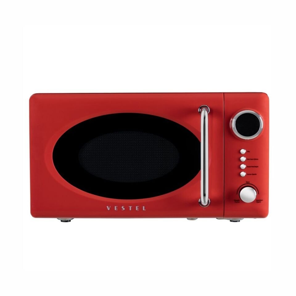 Vestel MD 20 YD Retro Kırmızı Mikrodalga Fırın
