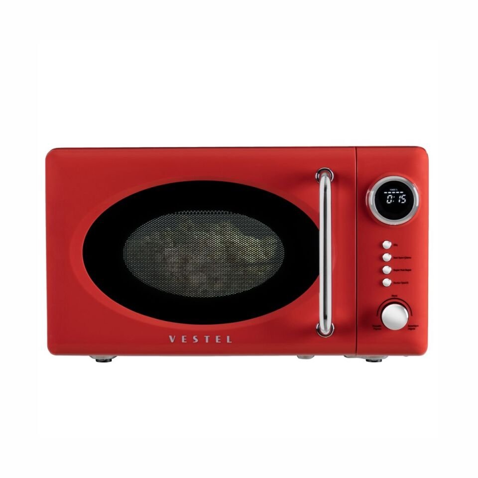Vestel MD 20 YD Retro Kırmızı Mikrodalga Fırın