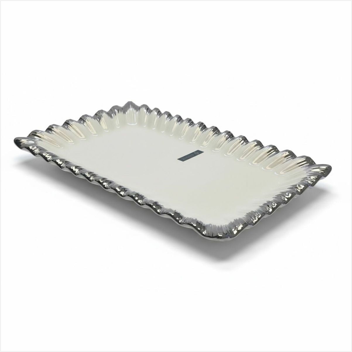 REKABET GBS 028 SOFIA SILVER DİKDÖRTGEN SUNUM TABAK