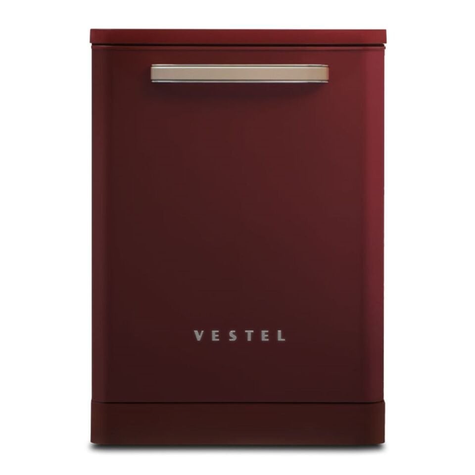 Vestel BM 5001 Retro Kırmızı 5 Programlı Bulaşık Makinesi