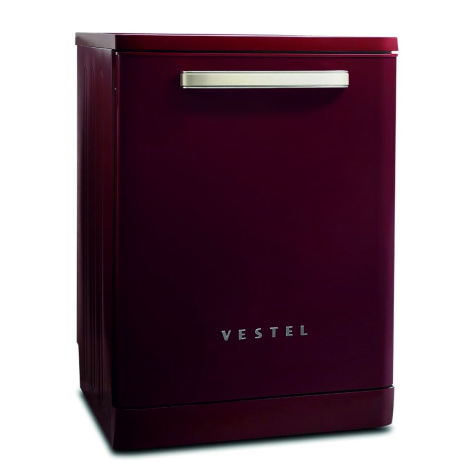 Vestel BM 5001 Retro Kırmızı 5 Programlı Bulaşık Makinesi