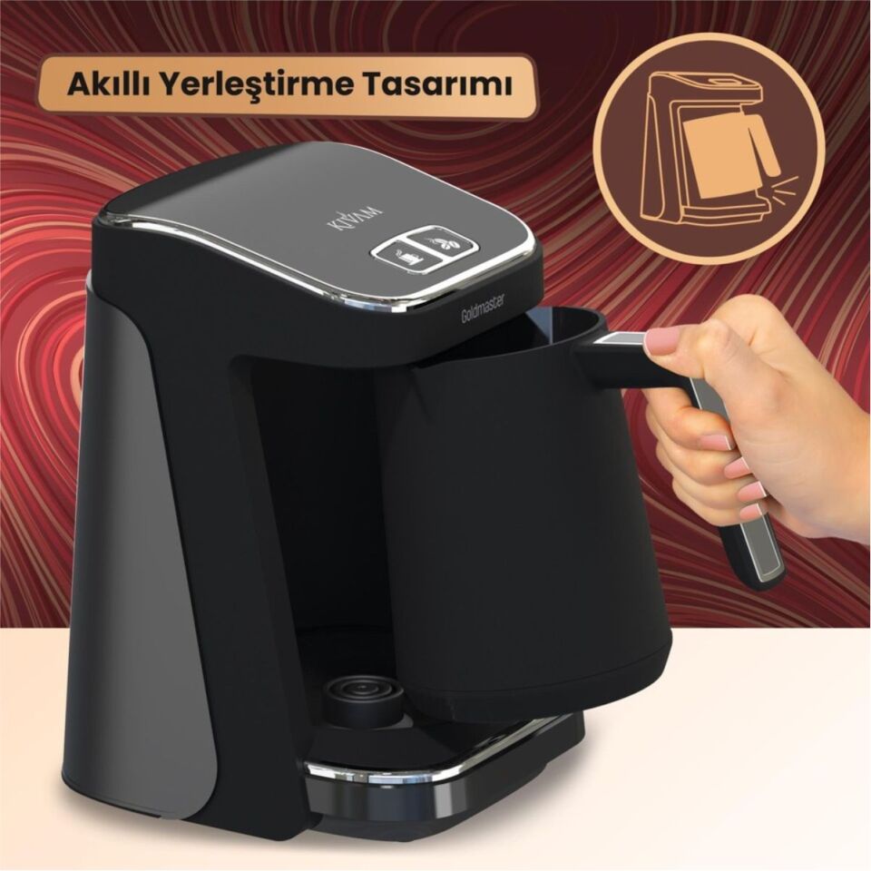 Goldmaster GM8380 Kıvam Geniş Hazne Türk Kahve Makinesi