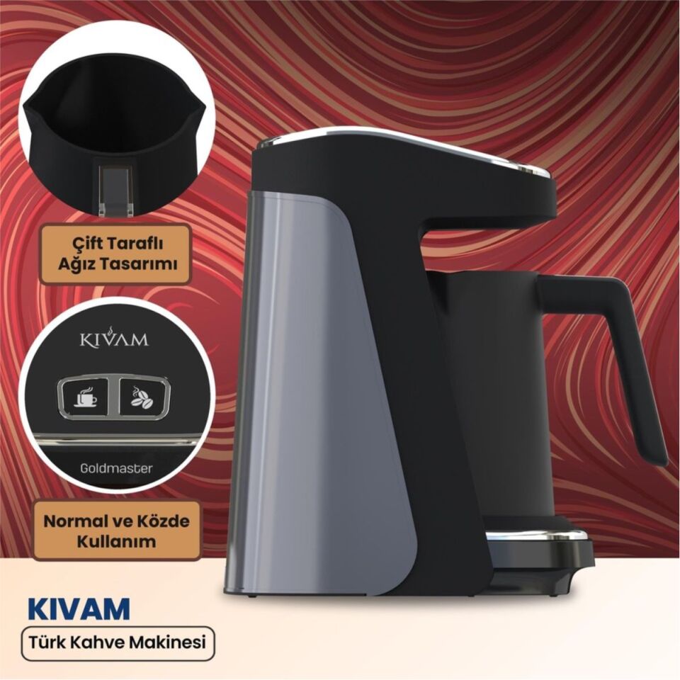 Goldmaster GM8380 Kıvam Geniş Hazne Türk Kahve Makinesi