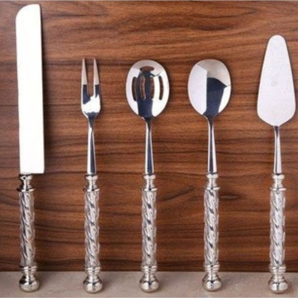 Rekabet Eym-006 Cam 5 Parça Servis Seti Gümüş