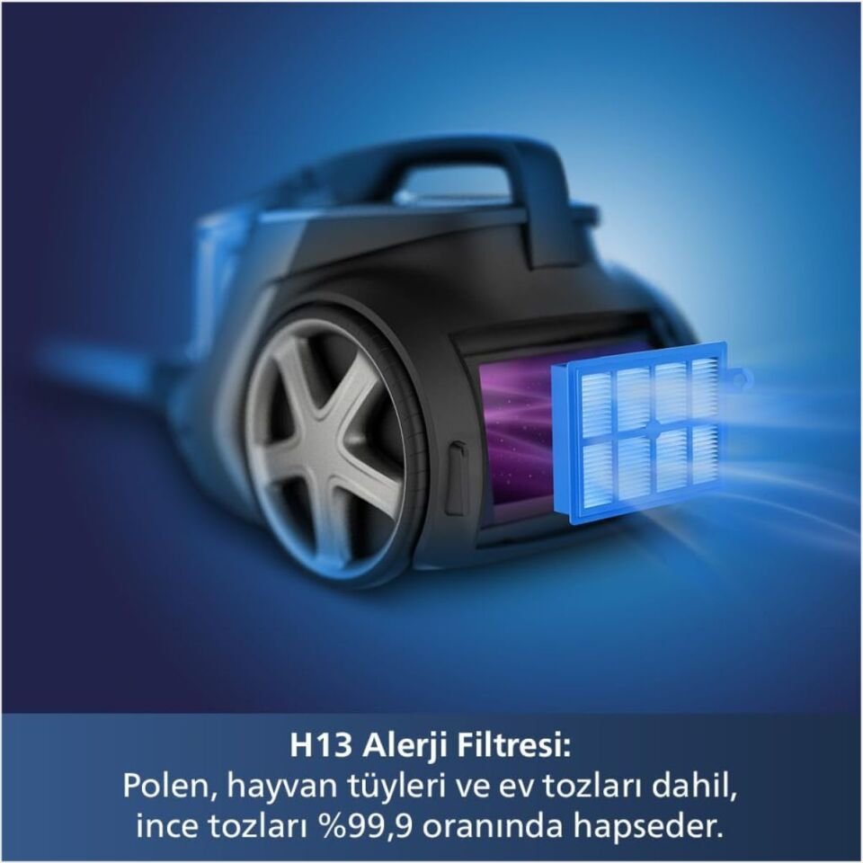 PHILIPS XB-9185/07 TORBASIZ ELEKTRİKLİ SÜPÜRGE (DST7040/80 BUHARLI ÜTÜ HEDİYELİ KOMBİ )