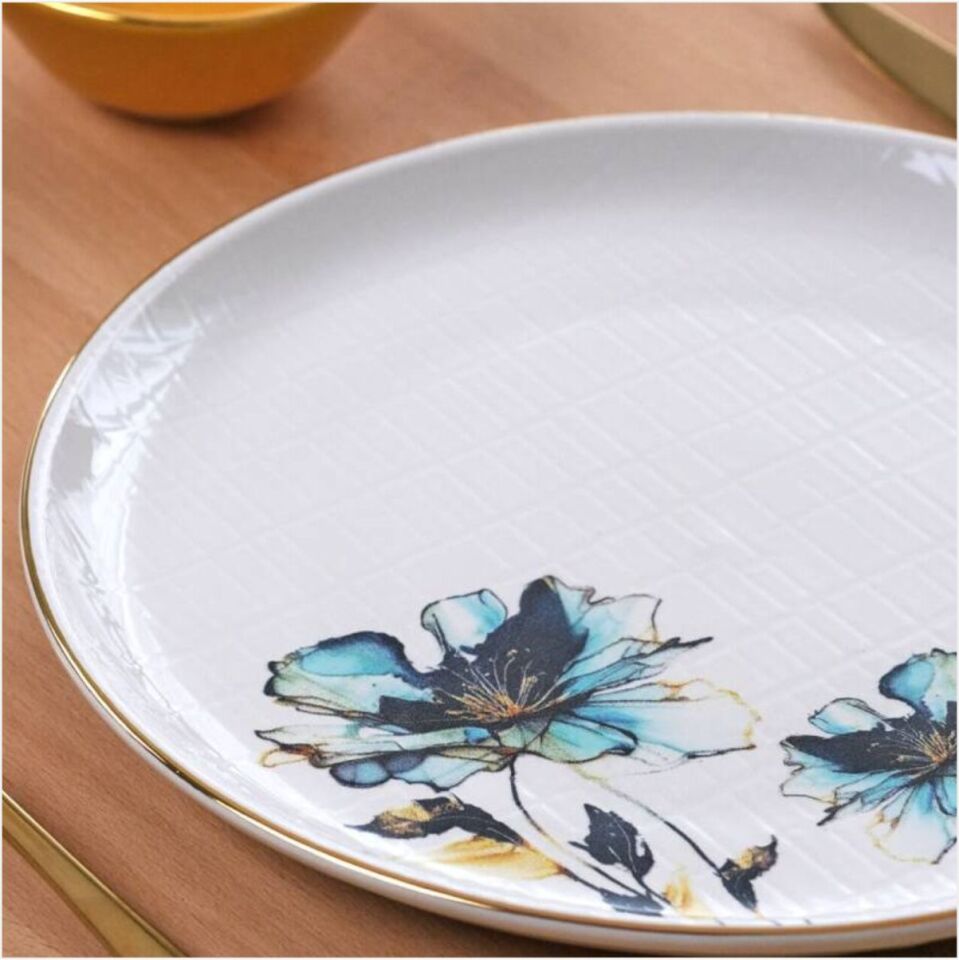 Glore Asya Blue Flower Kahvaltı Takımı 41 Parça