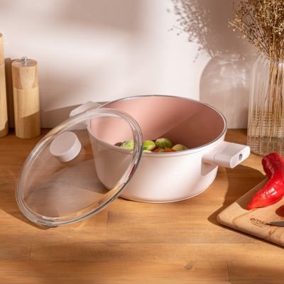 Emsan Swıss Crystal 20 Cm Derin Tencere Pembe