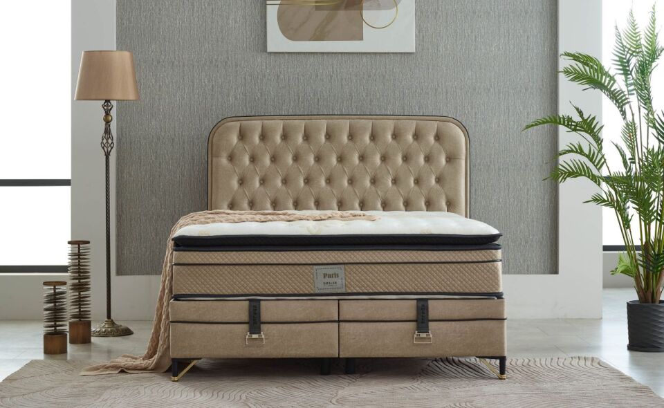 Paris 160X200 Baza Seti Zeron Bej