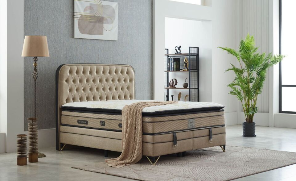 Paris 160X200 Baza Seti Zeron Bej