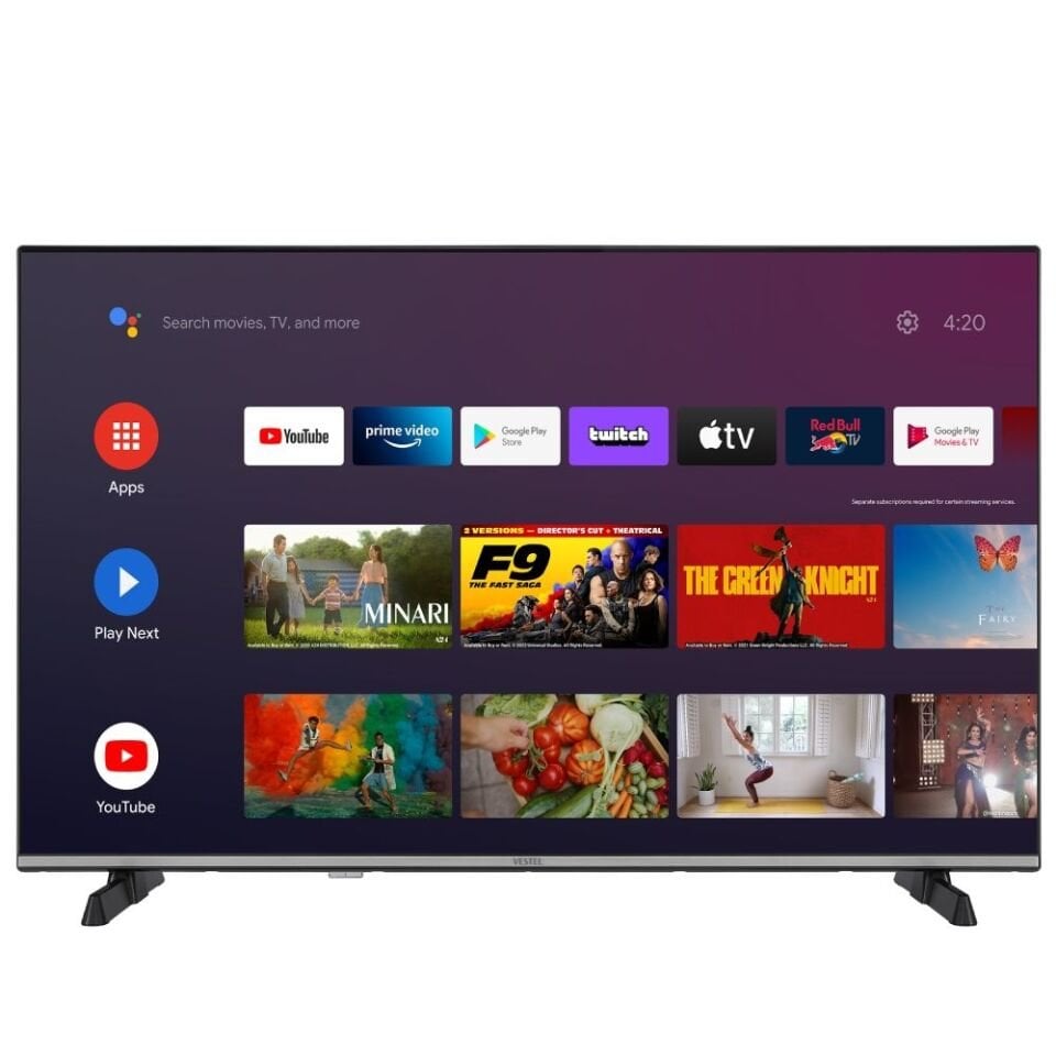 Vestel 55UA9631 4K Ultra HD 55'' 140 Ekran Uydu Alıcılı Android Smart LED TV