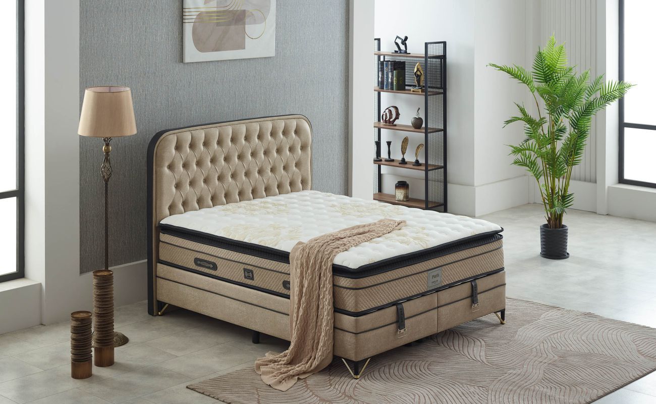 Paris 160X200 Yatak Zeron Bej