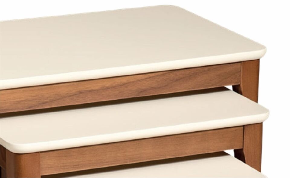 Furax Porto Zıgon Sehpa Krem/Cevız