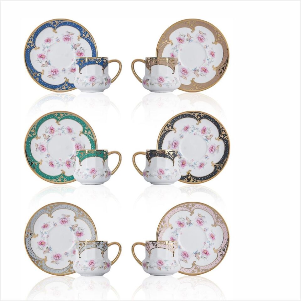 REKABET VRM 012 MİRA 6'LI KAHVE FİNCAN SETİ 90 CC.