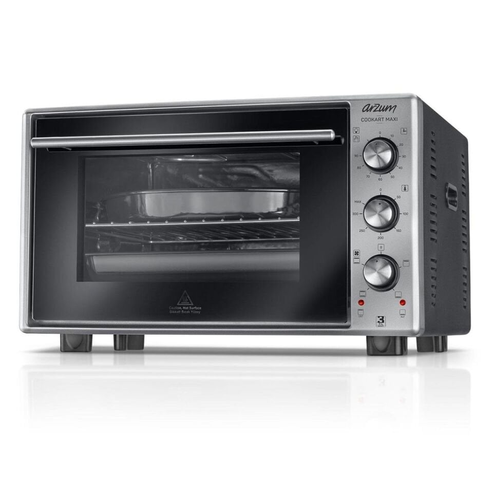 Arzum AR2002 Cookart Maxi 50 L Çift Camlı Fırın - Inox