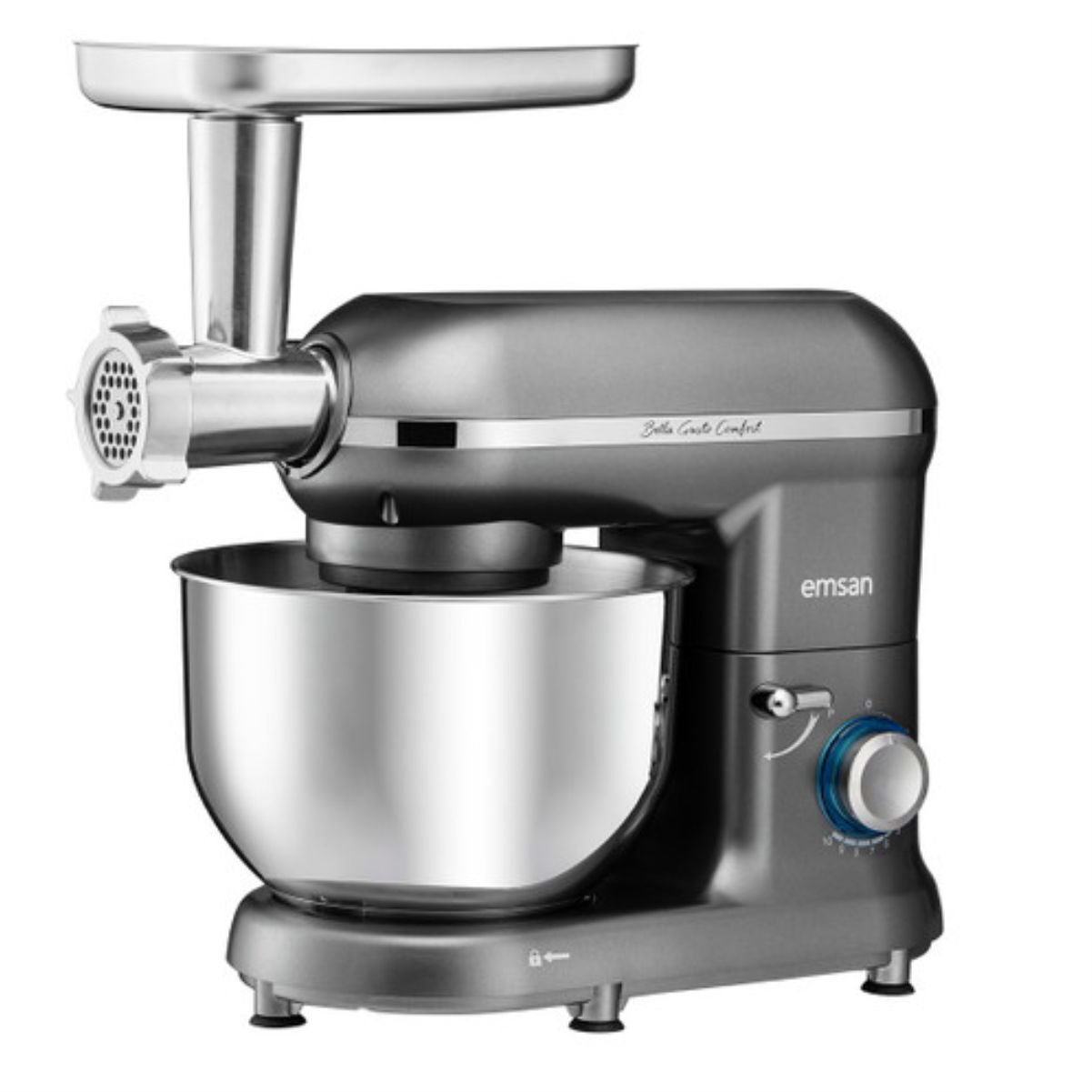 Emsan Bella Gusto Comfort Stand Mikser Gri Mutfak Şefi 1300W 5,5 L