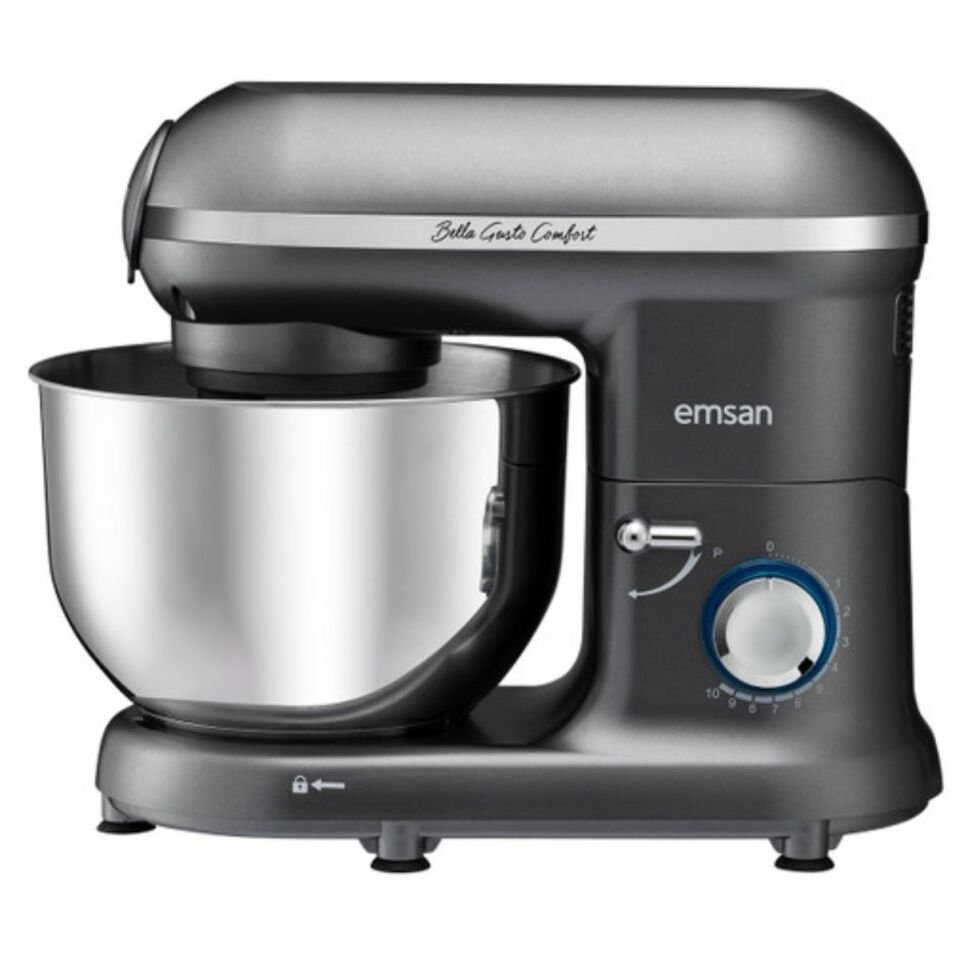 Emsan Bella Gusto Comfort Stand Mikser Gri Mutfak Şefi 1300W 5,5 L