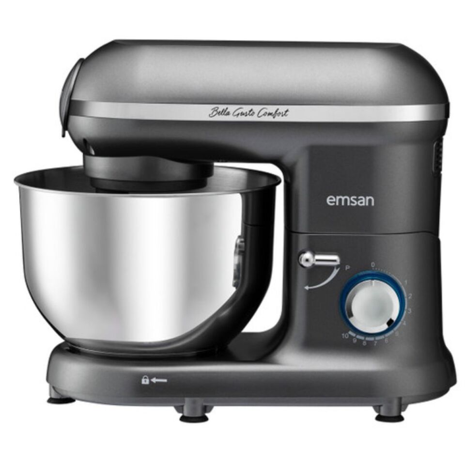 Emsan Bella Gusto Comfort Stand Mikser Gri Mutfak Şefi 1300W 5,5 L