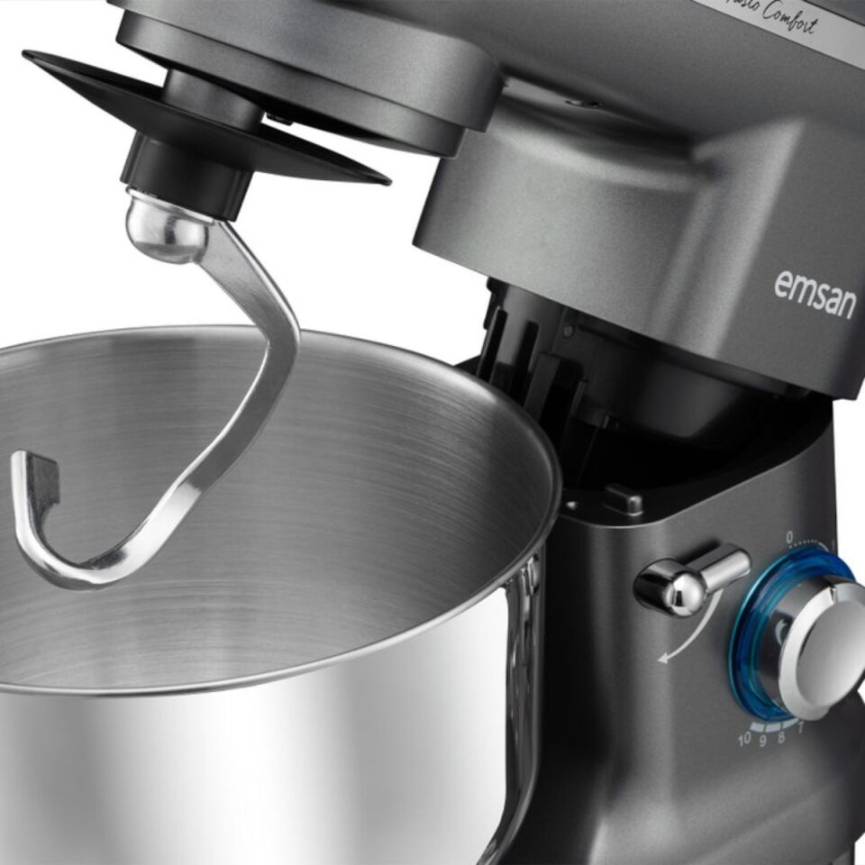 Emsan Bella Gusto Comfort Stand Mikser Gri Mutfak Şefi 1300W 5,5 L