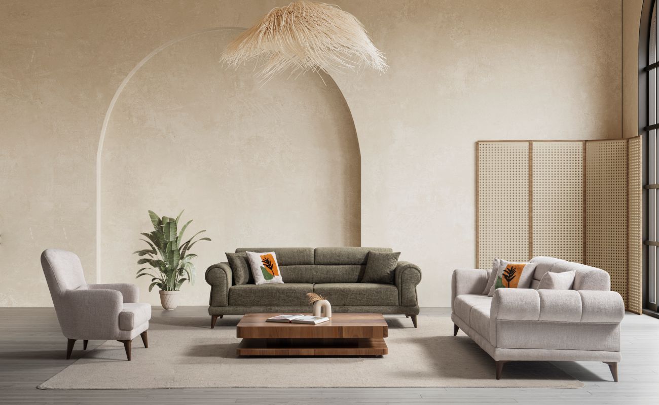 Luna Koltuk Takımı 3+1+1 Rüya 03/ 3Lü Rüya 08