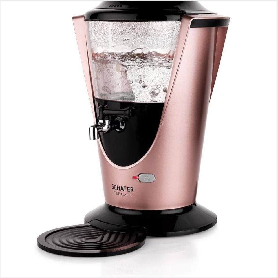 Schafer Tee Haus Yeni Nesil Elektrikli Cam Semaver-Rosegold