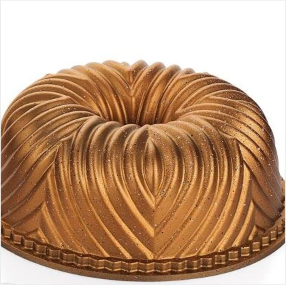 Schafer Cakehaus Kek Kalıbı+Hazırlık Seti 6 Parça-Bronz