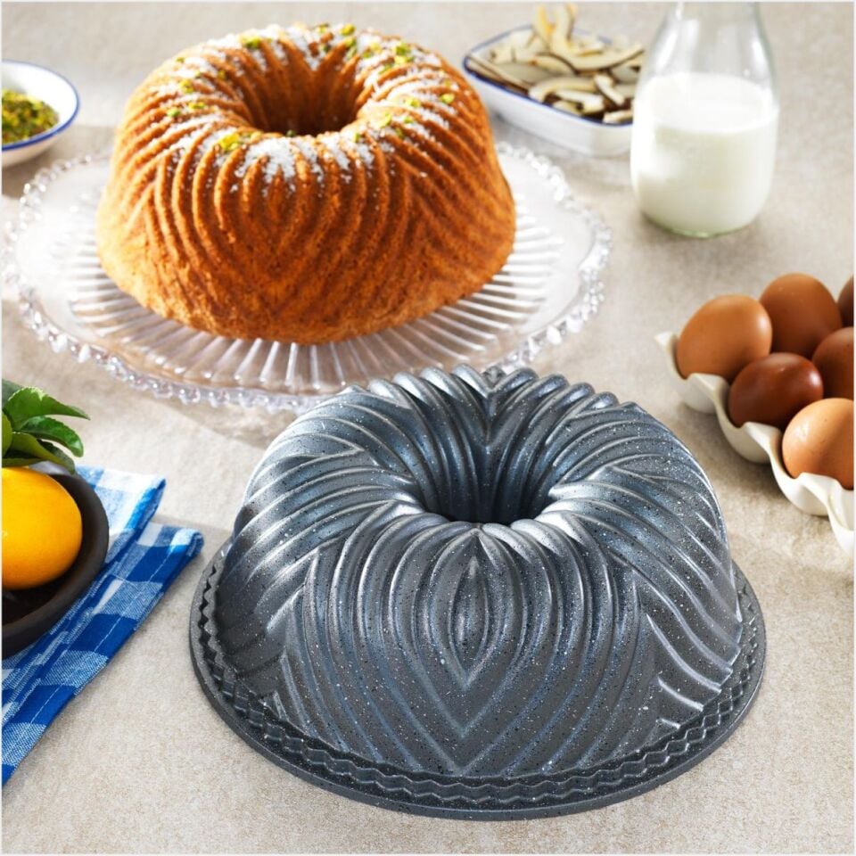 Schafer Cakehaus Kek Kalıbı+Hazırlık Seti 6 Parça-Gri