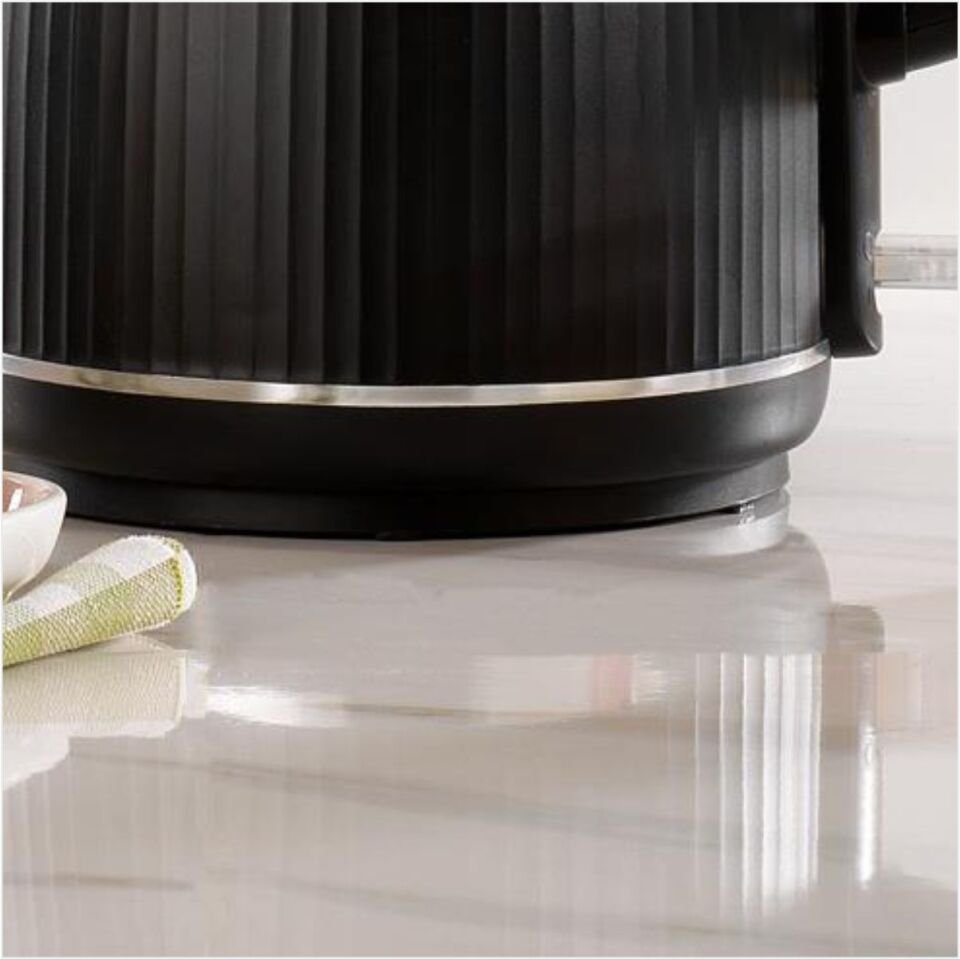 Schafer Carina Paslanmaz Çelik El Yakmaz Gövdeli Su Isıtıcı-Siyah