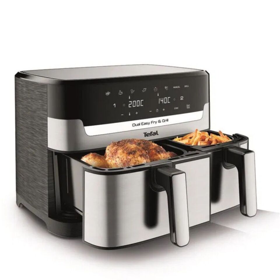 Tefal Easy Fry Dual Az Yağlı Fritöz - 8.3L