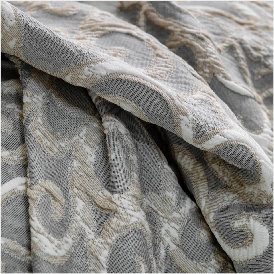 Schafer Home Amara Yatak Örtüsü Nevresim Seti 8 Parça-İndigo