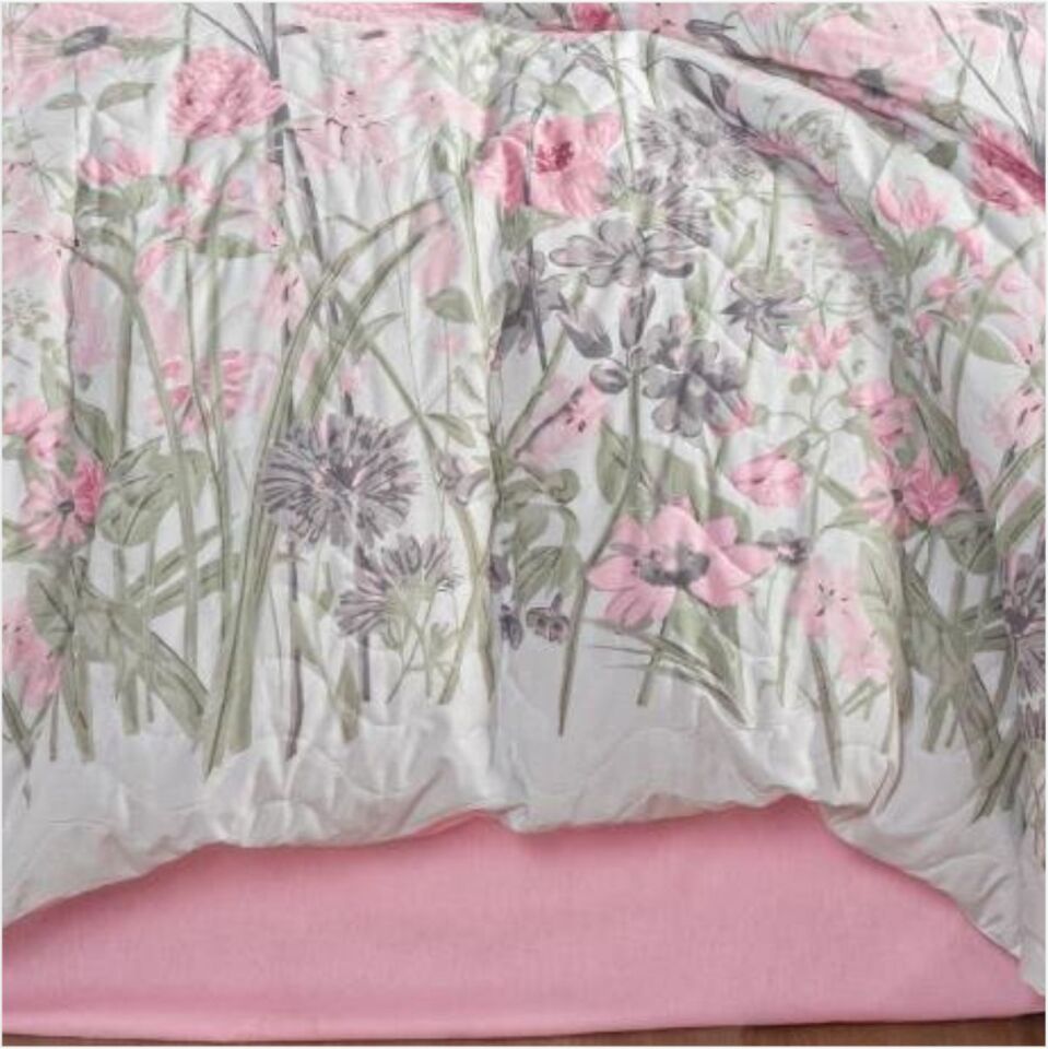 Aran Clasy Ranforce %100 Pamuk Çift Kişilik Dört Mevsim Set Angola V1 Pembe