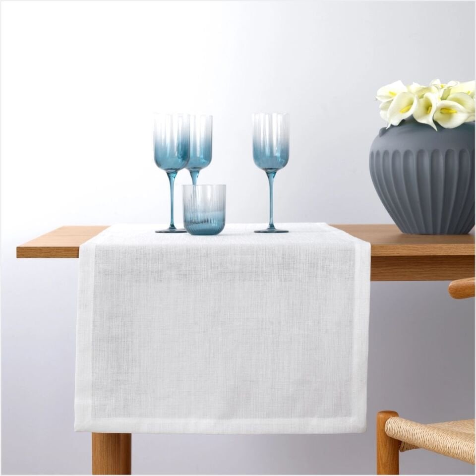 SCHAFER HOME GLORİA RUNNER 45X160 CM 1 PARÇA-BEYAZ