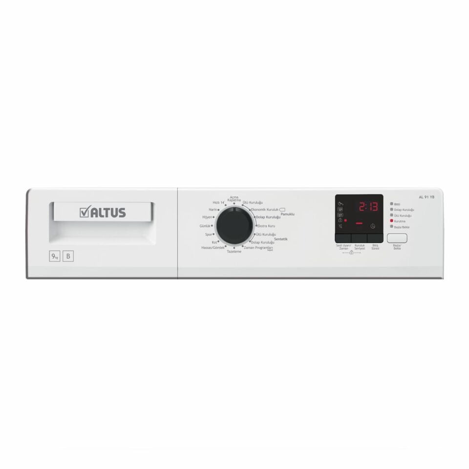 Altus AL 91 YB B Enerji 9 kg Çamaşır Kurutma Makinesi