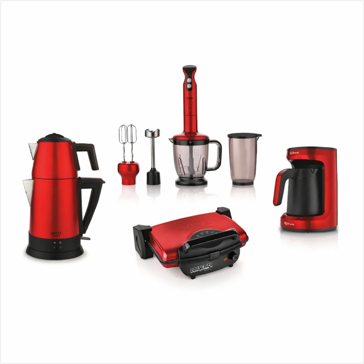 SCHAFER KEA ELEKTRO MEGA EV ALETLERİ 4'LÜ SET KIRMIZI (TEAFORMPLUS)