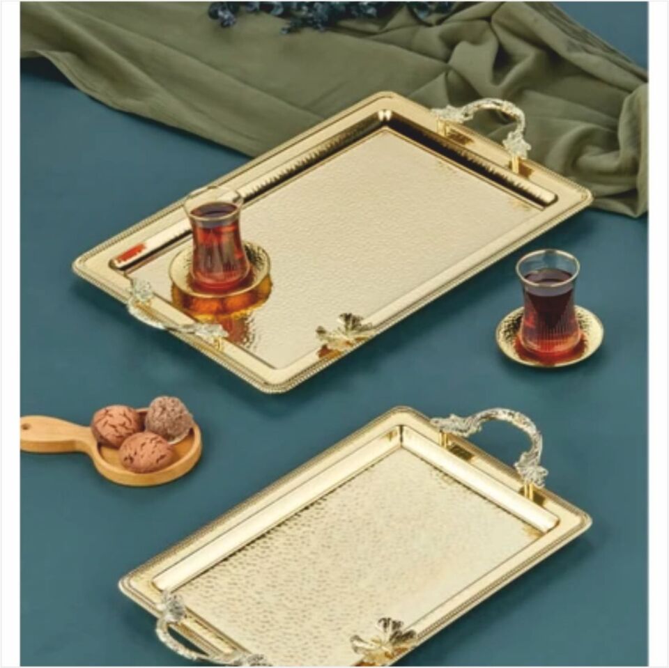 Cooker Ckr3250  Dikdörtgen 2'Li Metal Tepsi Seti