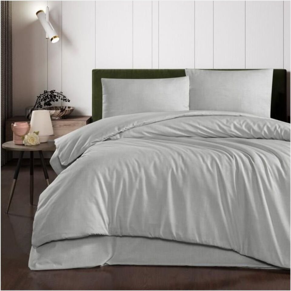 Schafer Home Perry Çift Kişilik Nevresim Takımı 4 Parça-Gri