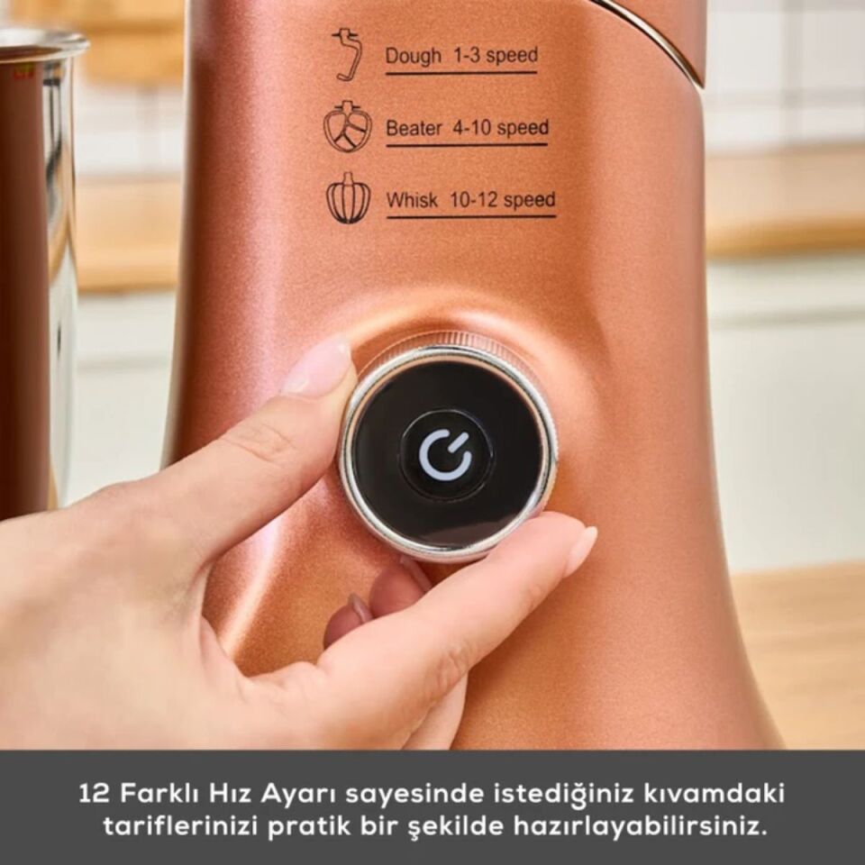 Karaca Pro Artisan Zaman Ayarlı Tartılı Mutfak Şefi Copper Glow