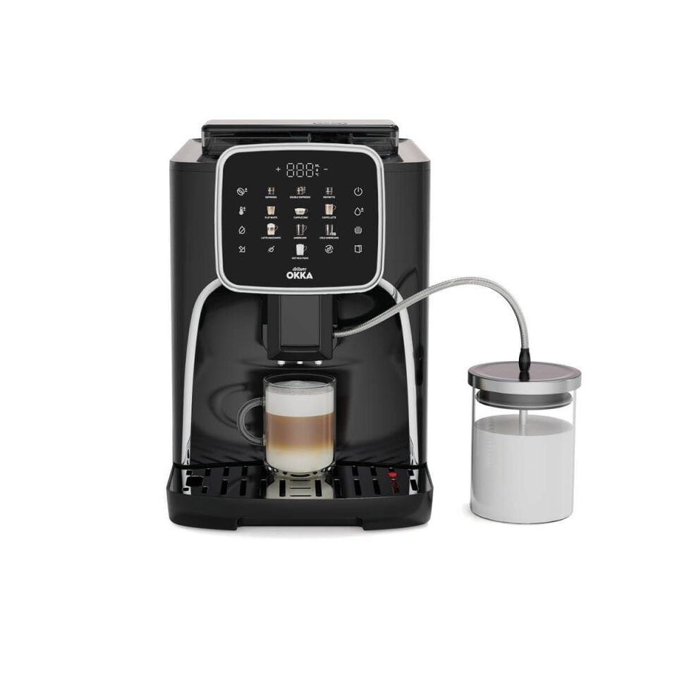 Arzum OK0028-05 Okka Espresso PRO M Tam Otomatik Espresso Makinesi Siyah Krom