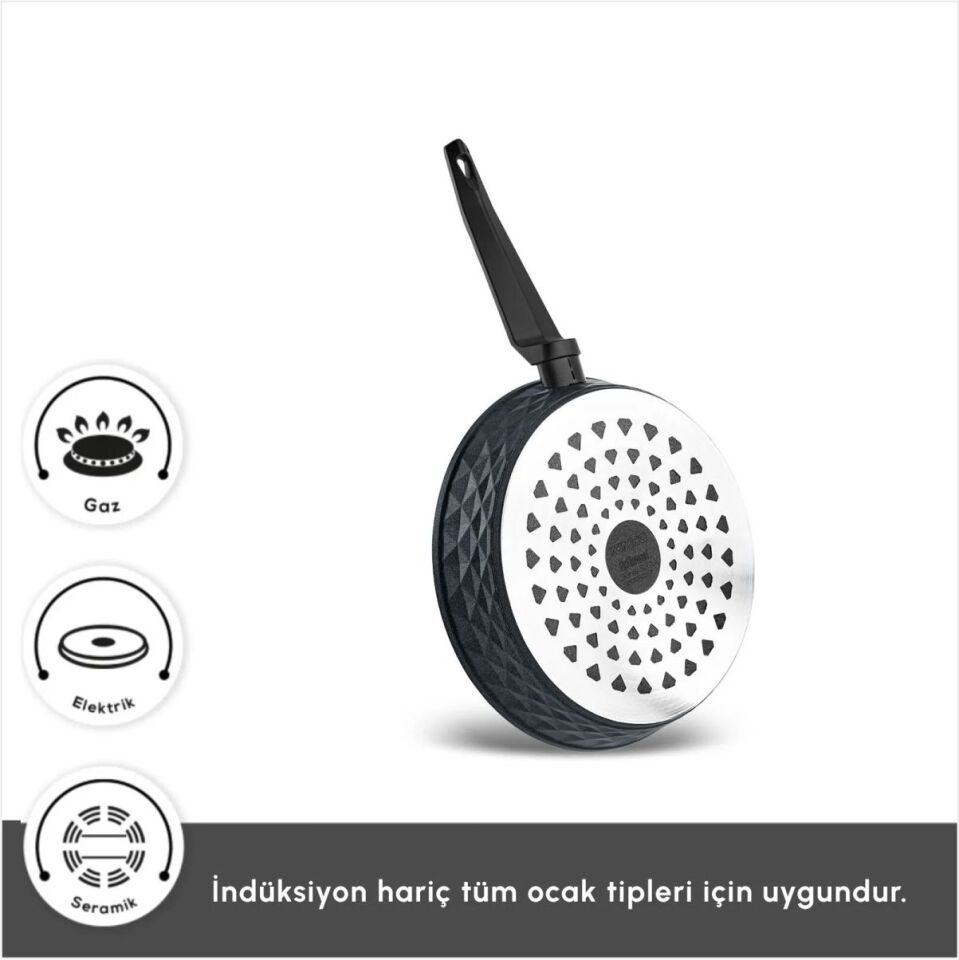 KARACA BİODİAMOND ANTİBAKTERİYEL KULP TAVA 26 CM