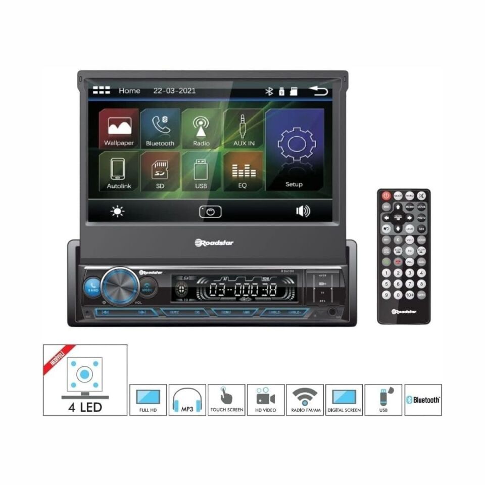 Roadstar RD-6100 7'' 4x50 W In-Dash Oto Multimedya