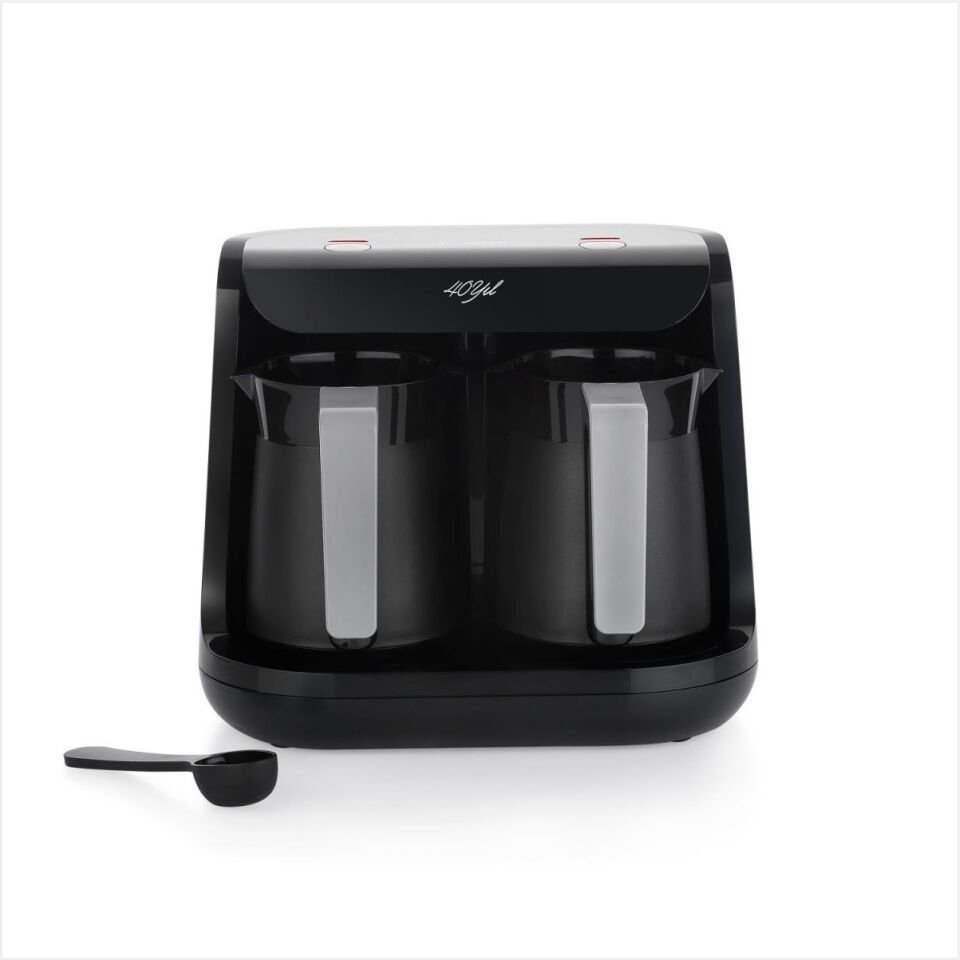 SCHAFER 40 YIL ÇİFT CEZVELİ TÜRK KAHVE MAKİNESİ SİYAH